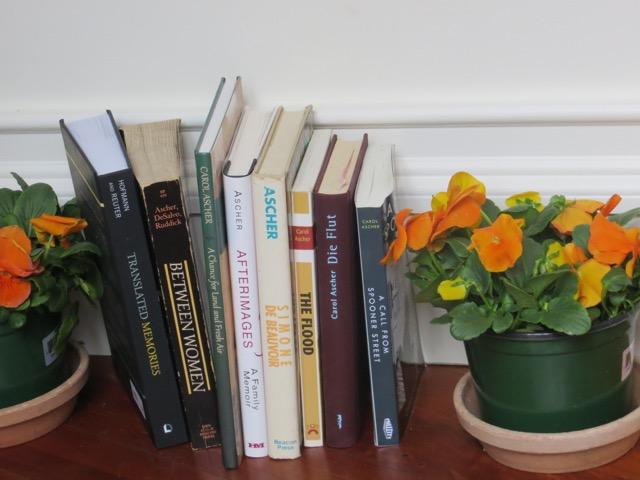 Image of Carol's books.